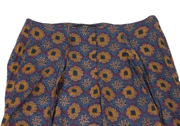 Max Mara WEEKEND LINE Cotton Graphic Print Wide Pants K-175377_003