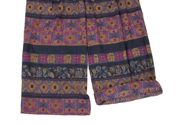 Max Mara WEEKEND LINE Cotton Graphic Print Wide Pants K-175377_009