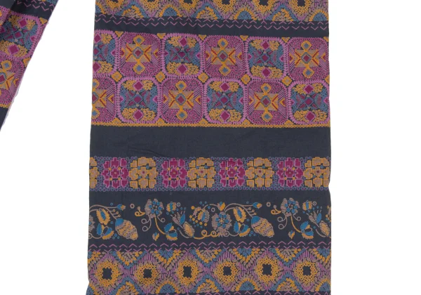 Max Mara WEEKEND LINE Cotton Graphic Print Wide Pants K-175377_012