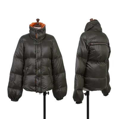 L.G.B Nylon Back Zip Pocket Design Down Jacket
