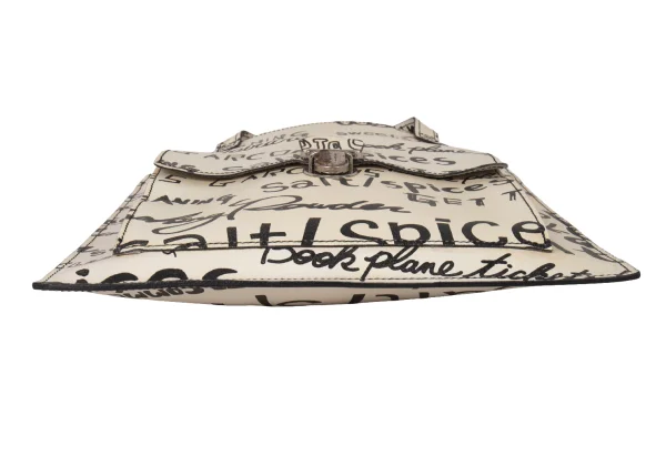 COMME des GARCONS Message Printed Leather Tote Bag K-175383_009