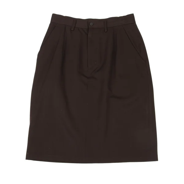 WORKSHOP Wool Gaba A-Line Skirt K-175387_002