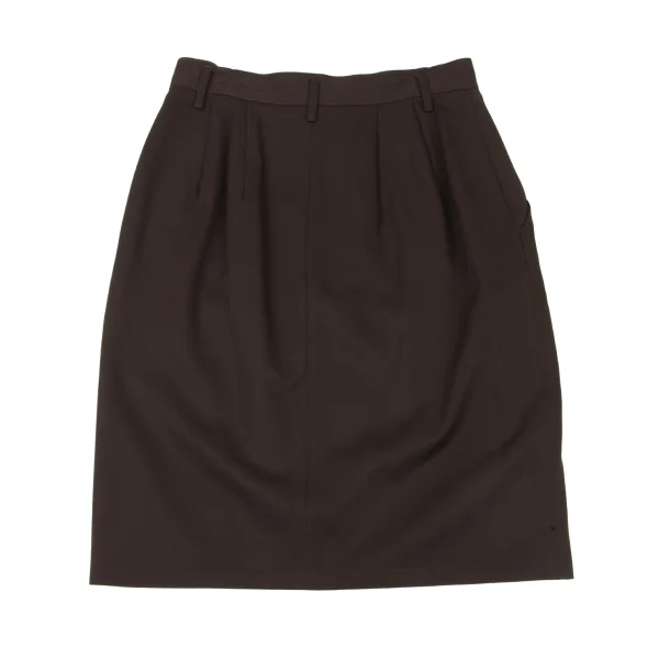 WORKSHOP Wool Gaba A-Line Skirt K-175387_011