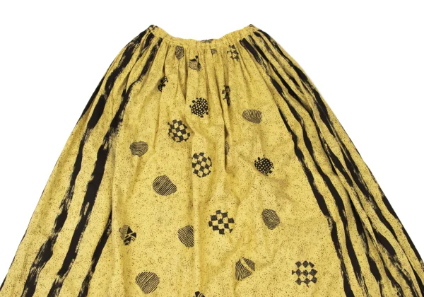 Plantation Graphic Blurred Stripe Print Skirt K-175389_003