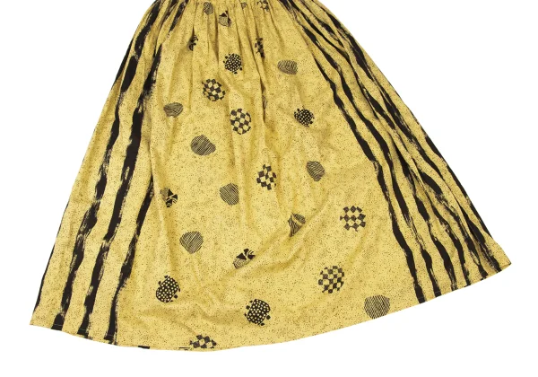 Plantation Graphic Blurred Stripe Print Skirt K-175389_007