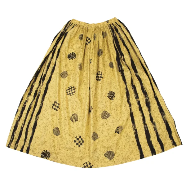 Plantation Graphic Blurred Stripe Print Skirt K-175389_009