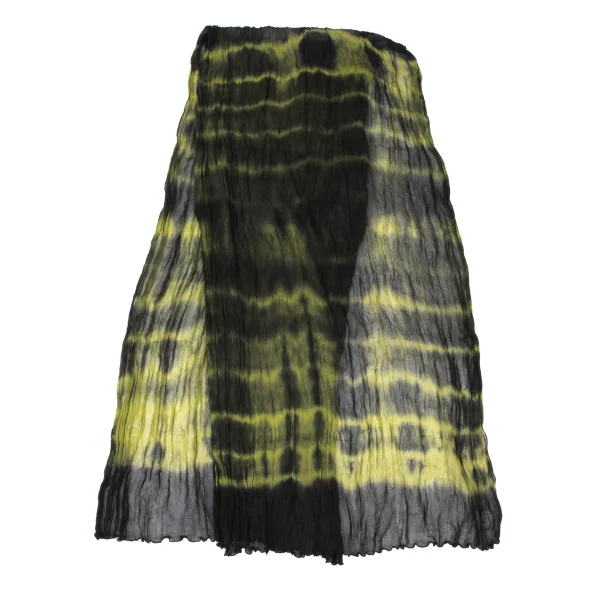 Plantation Silk Print Crinkle Pleated Sheer Stole K-175390_002