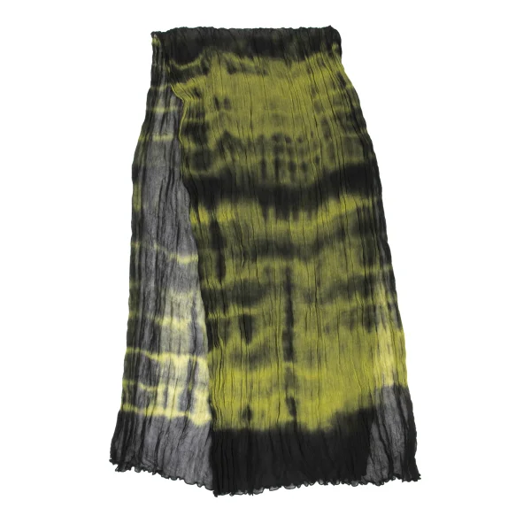 Plantation Silk Print Crinkle Pleated Sheer Stole K-175390_004