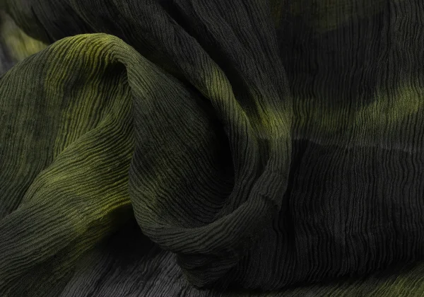 Plantation Silk Print Crinkle Pleated Sheer Stole K-175390_006