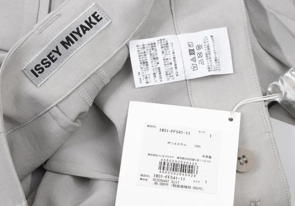ISSEY MIYAKE Poly Curve Pleats Pants K-175395_012