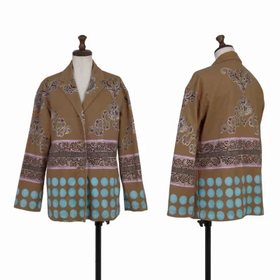 ISSEY MIYAKE Printed Cotton Jacket