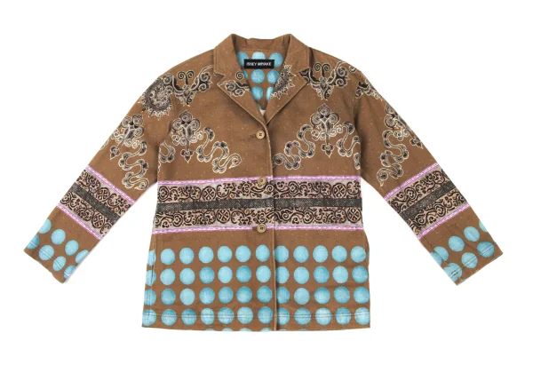 ISSEY MIYAKE Printed Cotton Jacket K-175396_002