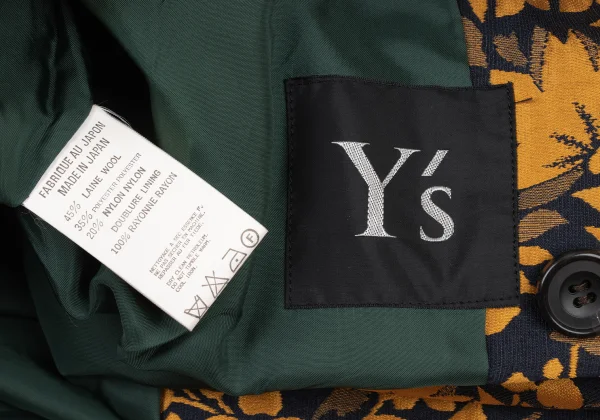 Y's Floral Jacquard Jacket K-175397_019