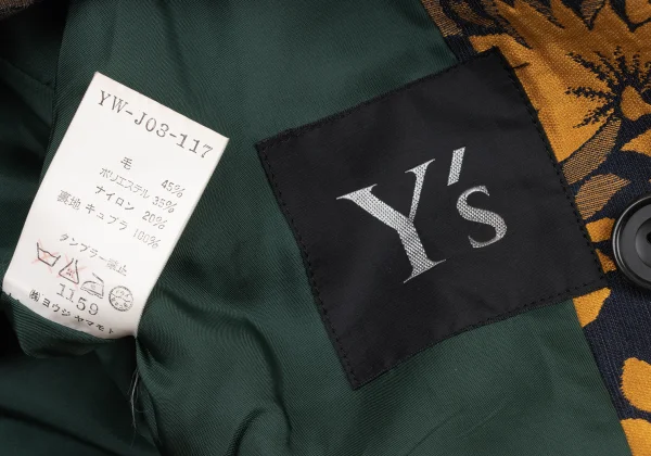 Y's Floral Jacquard Jacket K-175397_020