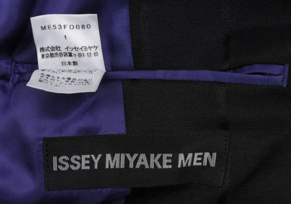 ISSEY MIYAKE MEN Silk Blended Check Jacket K-175398_017
