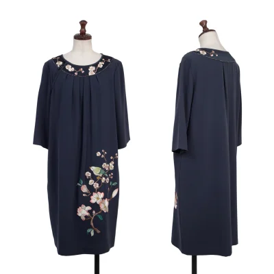 VIVIENNETAM Floral Bird Embroidery Tunic