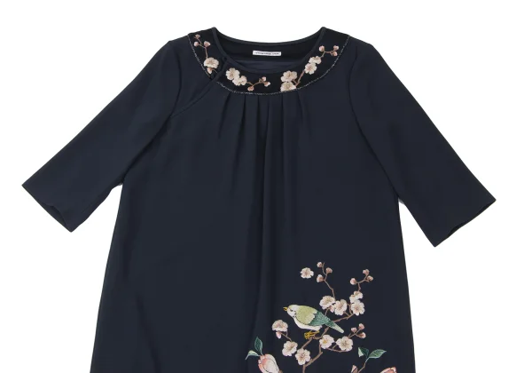 VIVIENNETAM Floral Bird Embroidery Tunic K-175402_003