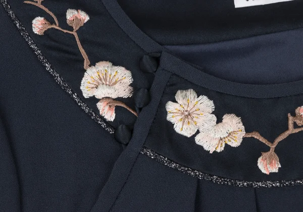 VIVIENNETAM Floral Bird Embroidery Tunic K-175402_005