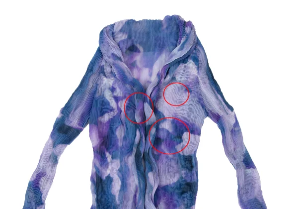ISSEY MIYAKE Mottled Sheer Pleated Shirt K-175403_003