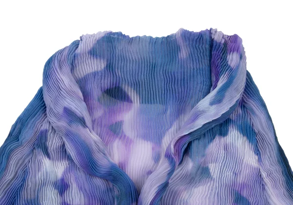 ISSEY MIYAKE Mottled Sheer Pleated Shirt K-175403_007