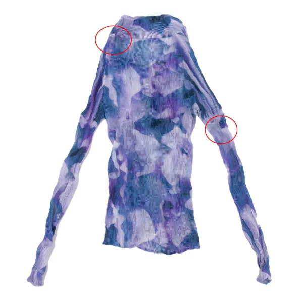 ISSEY MIYAKE Mottled Sheer Pleated Shirt K-175403_013