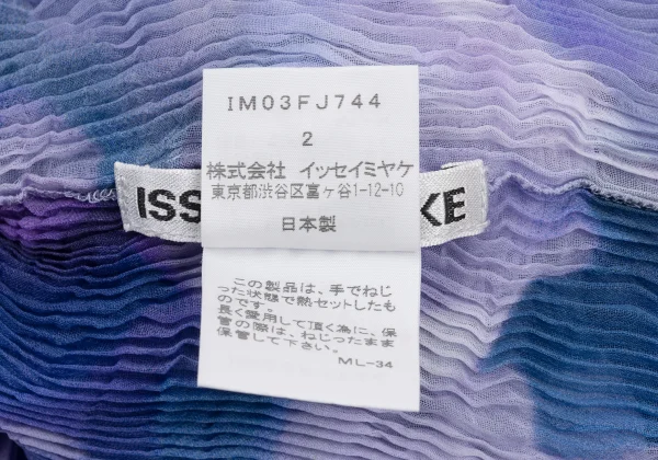ISSEY MIYAKE Mottled Sheer Pleated Shirt K-175403_018