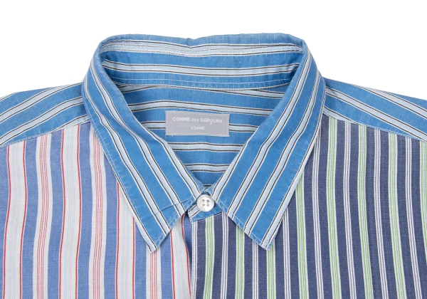 COMME des GARCONS HOMME Front Crazy Pattern Striped Shirt K-175404_004