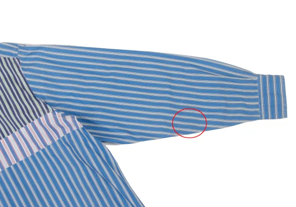 COMME des GARCONS HOMME Front Crazy Pattern Striped Shirt K-175404_006