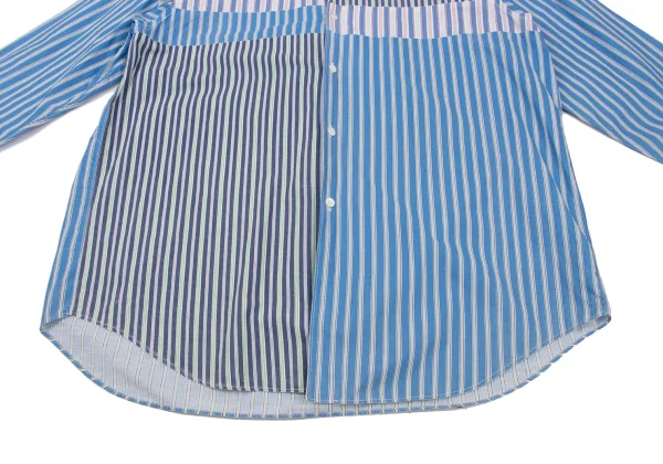 COMME des GARCONS HOMME Front Crazy Pattern Striped Shirt K-175404_010