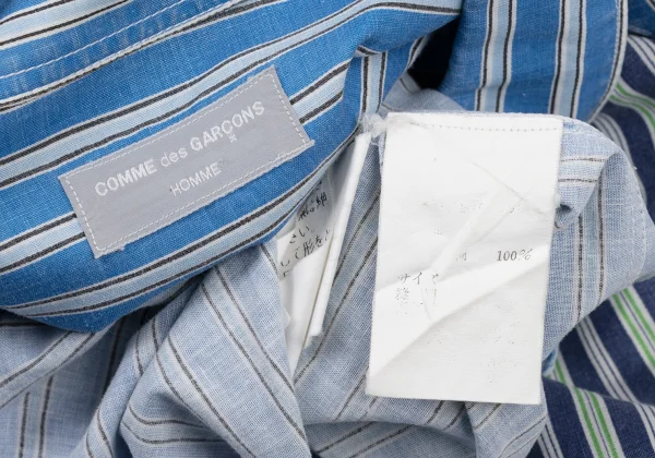 COMME des GARCONS HOMME Front Crazy Pattern Striped Shirt K-175404_017