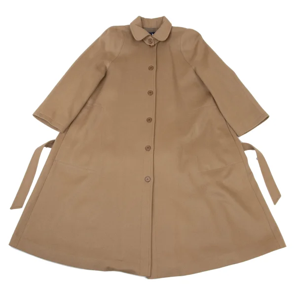 Thierry Mugler Wool Belted Balmacaan Coat  K-175406_002