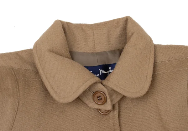 Thierry Mugler Wool Belted Balmacaan Coat  K-175406_004
