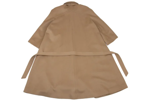Thierry Mugler Wool Belted Balmacaan Coat  K-175406_017