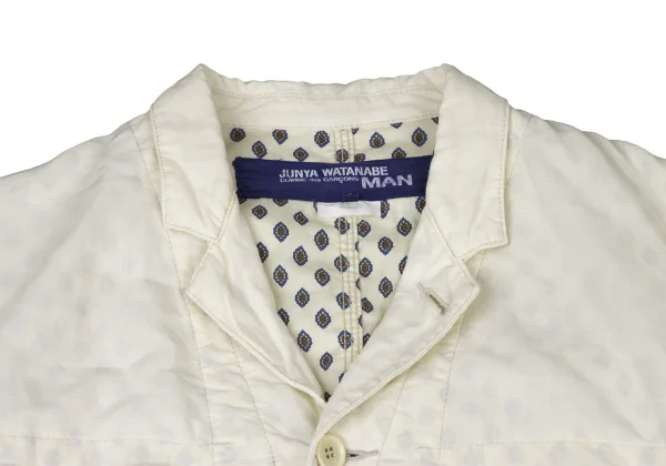 JUNYA WATANABE MAN COMME des GARCONS Patterned Lining Patch Pockets Linen Jacket K-175408_003