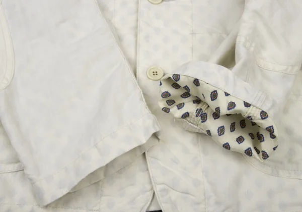 JUNYA WATANABE MAN COMME des GARCONS Patterned Lining Patch Pockets Linen Jacket K-175408_009