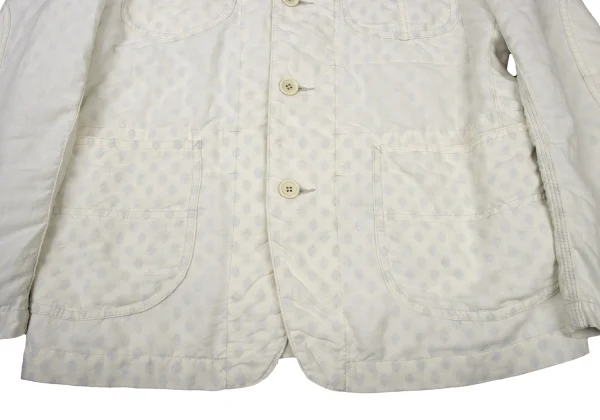 JUNYA WATANABE MAN COMME des GARCONS Patterned Lining Patch Pockets Linen Jacket K-175408_010