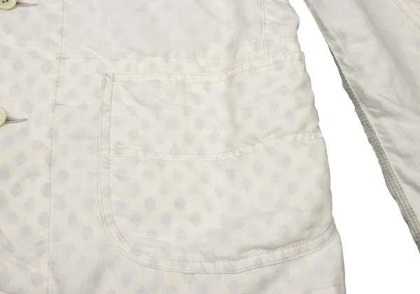 JUNYA WATANABE MAN COMME des GARCONS Patterned Lining Patch Pockets Linen Jacket K-175408_011