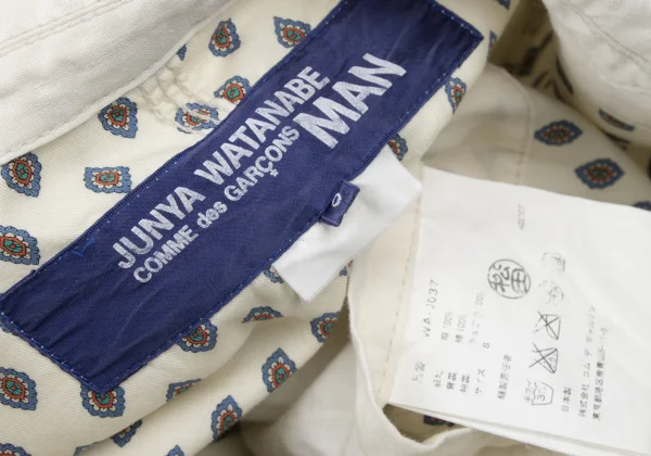 JUNYA WATANABE MAN COMME des GARCONS Patterned Lining Patch Pockets Linen Jacket K-175408_020