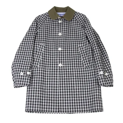 JUNYA WATANABE MAN COMME des GARCONS Checked Round Collar Long Jacket