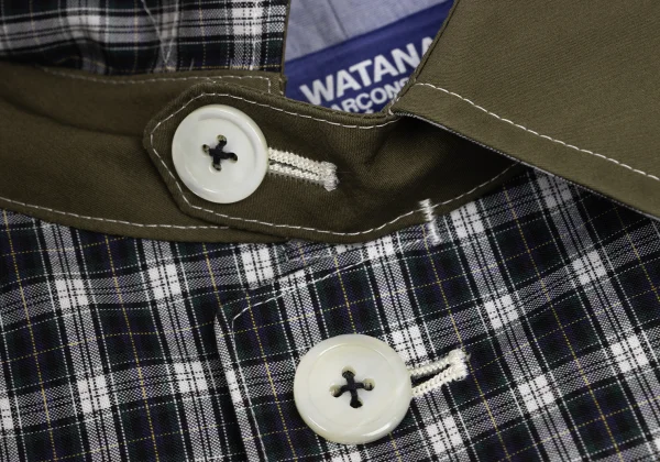 JUNYA WATANABE MAN COMME des GARCONS Checked Round Collar Long Jacket K-175409_004