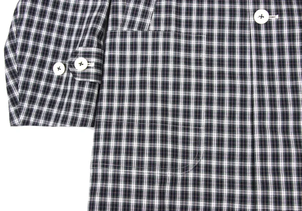 JUNYA WATANABE MAN COMME des GARCONS Checked Round Collar Long Jacket K-175409_011