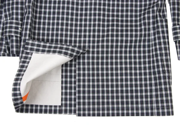 JUNYA WATANABE MAN COMME des GARCONS Checked Round Collar Long Jacket K-175409_016