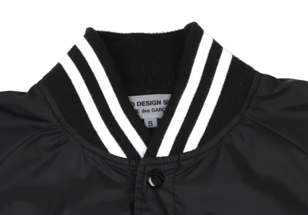 GOOD DESIGN SHOP COMME des GARCONS Back Logo Print Nylon Varsity Jacket  K-175410_006