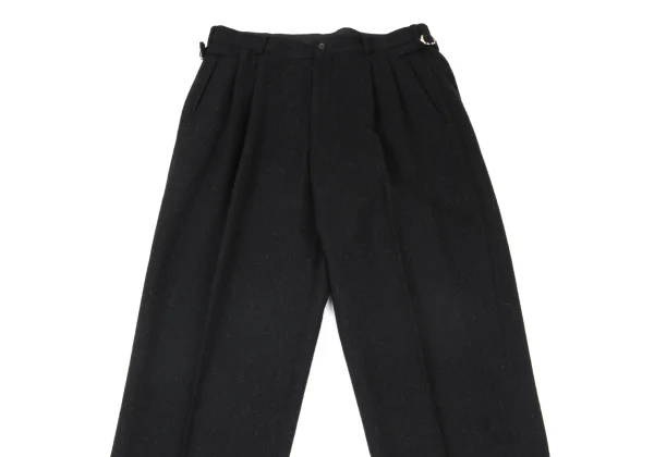 COMME des GARCONS HOMME Brushed Wool Blend Two Tuck Pants K-175411_002