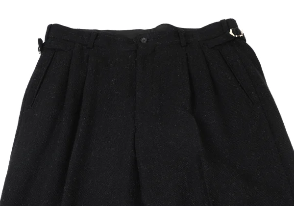 COMME des GARCONS HOMME Brushed Wool Blend Two Tuck Pants K-175411_003