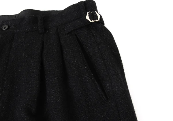COMME des GARCONS HOMME Brushed Wool Blend Two Tuck Pants K-175411_004