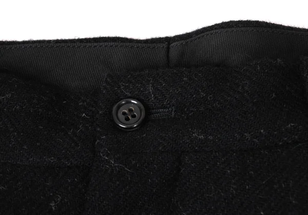 COMME des GARCONS HOMME Brushed Wool Blend Two Tuck Pants K-175411_006