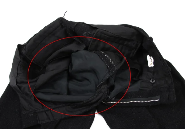COMME des GARCONS HOMME Brushed Wool Blend Two Tuck Pants K-175411_008