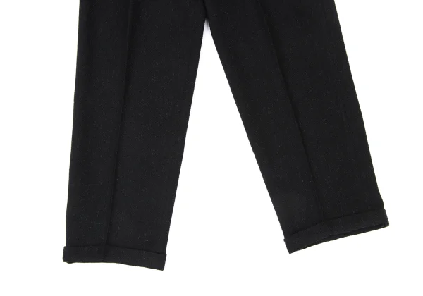 COMME des GARCONS HOMME Brushed Wool Blend Two Tuck Pants K-175411_010