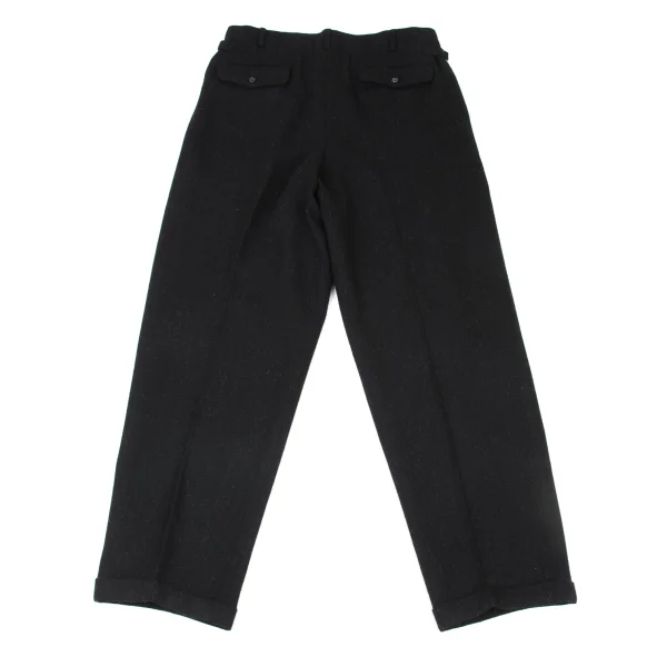COMME des GARCONS HOMME Brushed Wool Blend Two Tuck Pants K-175411_012